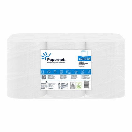 Hand-drying paper Papernet Autocut 418997 Double layer 6 Units