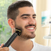 Pack Hipster Barber Beard Template for Shaving and Professional Rechargeable Hair Clipper with Accessories InnovaGoods