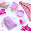 Pack of 2 Menstrual Cups with Accessories Kuppy InnovaGoods (Size S 20 ml and Size L 25 ml)