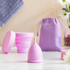 Pack of 2 Menstrual Cups with Accessories Kuppy InnovaGoods (Size S 20 ml and Size L 25 ml)
