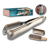 Cecotec 2-in-1 Hair Straightener RitualCare Air Lisse Champagne 1000 W with Brush