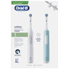 Electric Toothbrush Oral-B Blue White (2 Pieces) (2 Units)