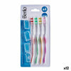 Toothbrush Berilo Yellow Blue Red Green (12 Units)