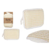 Body Sponge Berilo White Beige 11 x 16,5 x 3 cm (12 Units)