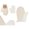 Exfoliating Mitt Berilo White Beige (12 Units)