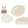 Body Sponge Berilo White Beige 15 x 5 x 10 cm (12 Units)
