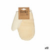 Exfoliating Mitt Berilo White Beige (12 Units)