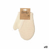 Exfoliating Mitt Berilo White Beige (12 Units)