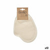 Exfoliating Mitt Berilo White Beige (12 Units)