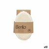Body Sponge Berilo White Beige 15 x 5 x 10 cm (12 Units)