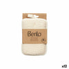 Body Sponge Berilo White Beige 11 x 16,5 x 2 cm (12 Units)