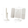 Rechargeable Triptych Makeup Mirror with Magnification and LED Light Miled InnovaGoods
