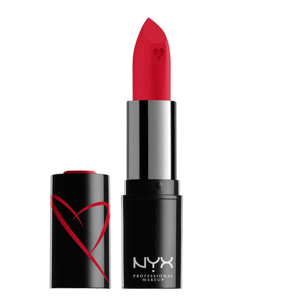 Hydrating Lipstick NYX Shout Loud Satin finish red haute Red 3,5 g