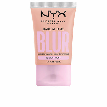 Liquid Make Up Base NYX Bare With Me Blur Nº 03 Light ivory 30 ml