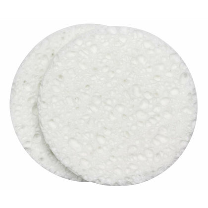 Face Sponge QVS 2523516 Cellulose White (2 uds)