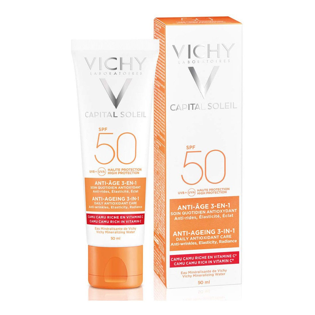 Anti-Ageing Cream Capital Soleil Vichy VCH00115 Antioxidant 3-in-1 50 ml