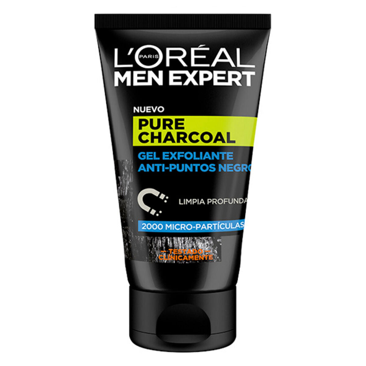 Facial Exfoliator Pure Charcoal L'Oreal Make Up Men Expert (100 ml) 100 ml