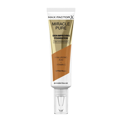 Crème Make-up Base Max Factor Miracle Pure Nº 89 Warm praline Spf 30 30 ml