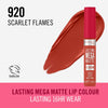 Liquid lipstick Rimmel London Lasting Mega Matte Nº 920 Scarlet Flames Nº 920-Scarlet Flames 7,4 ml