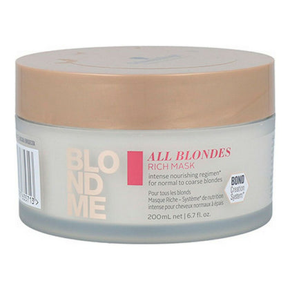 Hair Mask Schwarzkopf Blondme Rich Keratine