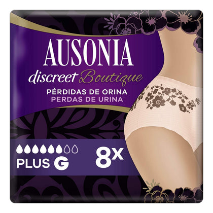 Incontinence Sanitary Pad Ausonia Discreet Boutique Large (8 uds)