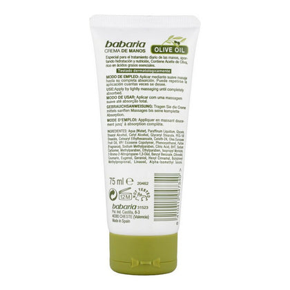 Hand Cream Babaria Oliva (75 ml)