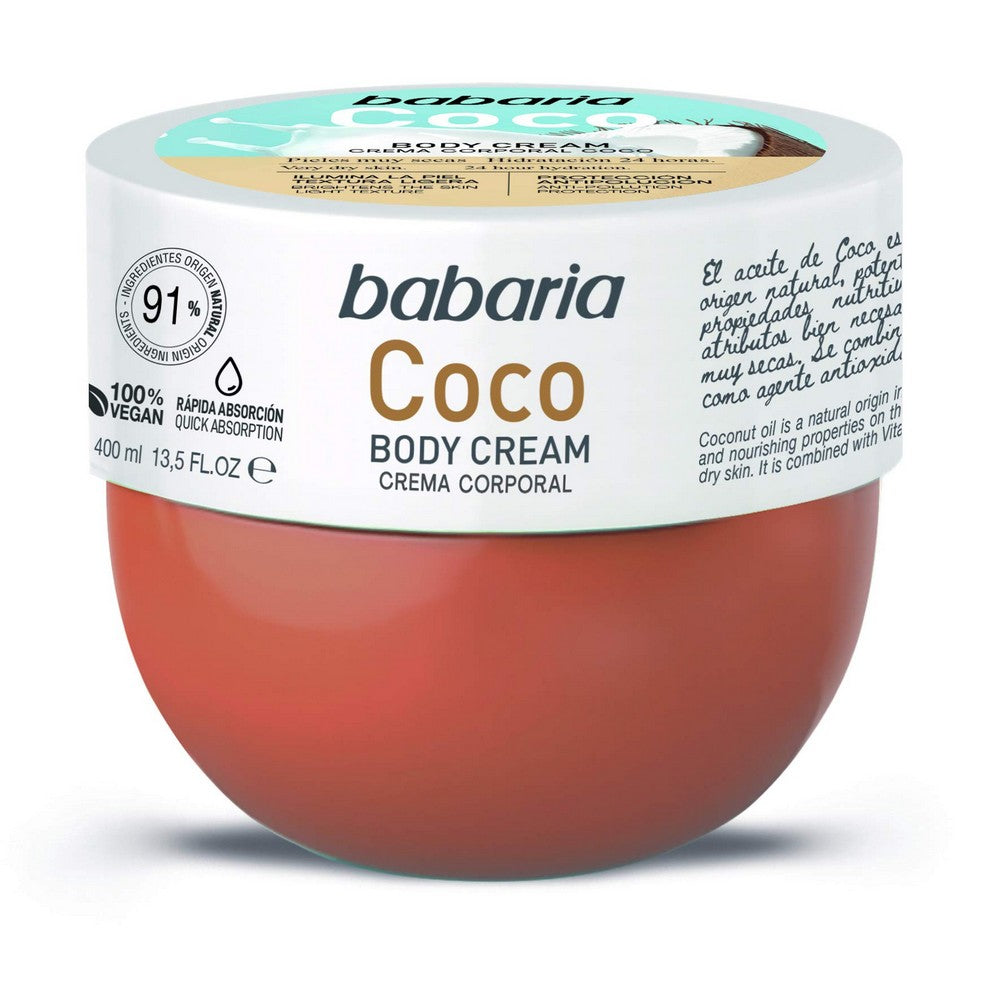 Body Cream Babaria Coconut (400 ml)
