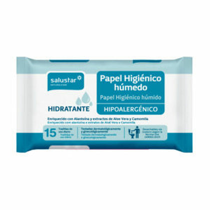 Moist Wipes Salustar Hypoallergenic (Disposable) (Long lasting fragrance) (15 uds)