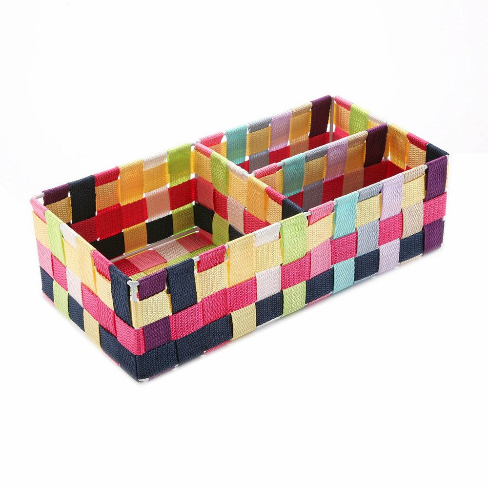 Box with compartments Versa Multicolour (17 x 10 x 35 cm)