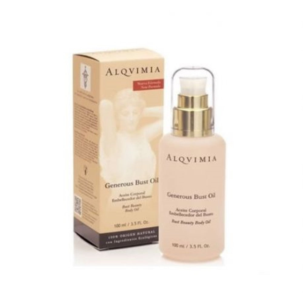 Firming Neck and Décolletage Cream Generous Bust Oil Alqvimia 100 ml