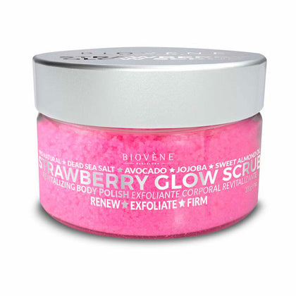 Body Cream Biovène Strawberry Glow Scrub 200 g