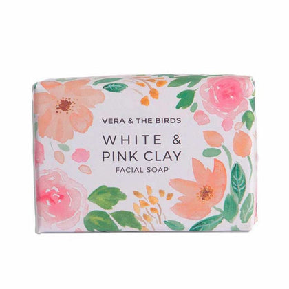 Natural Soap Bar White & Pink Clay Vera & The Birds White Pink Clay 100 g