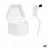 Denture Set White polypropylene (12 Units)