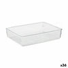 Multi-Purpose Organiser Transparent Plastic 24 x 5,5 x 15,8 cm Multi-use (36 Units)