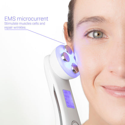 Facial Massager with Radiofrequency, Phototherapy and Electrostimulation Wace InnovaGoods